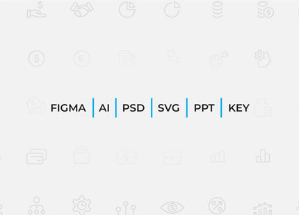 50 Outline Business Icons Pack — Editable Canva Figma SVG Set