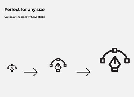 50 Outline Graphic Design Icons Pack Editable Canva SVG Figma