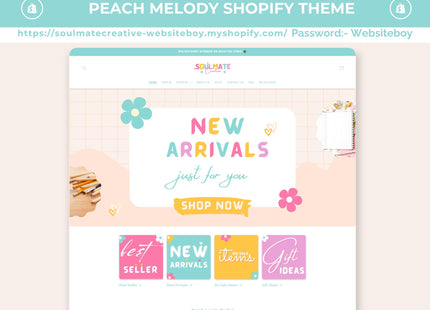 6 Shopify Theme Bundle: Feminine, Minimal, Cute Design, OS 2.0 Ready
