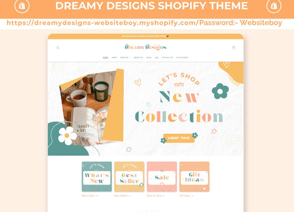 6 Shopify Theme Bundle: Feminine, Minimal, Cute Design, OS 2.0 Ready