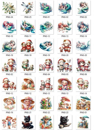 MEGA BUNDLE 6250 Png Design Bundle Cartoon Character PNG Tshirt Mug Tumpler Design 300Dpi High Resolution Transparent Png