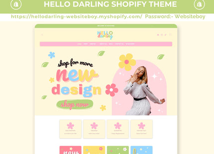 6 Shopify Theme Bundle: Feminine, Minimal, Cute Design, OS 2.0 Ready