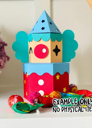 Circus Clown Carnival Explosion Box SVG Kit for Cricut