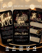 Editable Thanksgiving Video Invitation eCard for Fall Family Dinner Evite