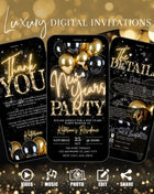 Black Gold 2026 New Year's Eve Video Invitation Template