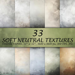 Soft Neutral Textures Portrait Backdrop Pack Fine Art Grunge Overlays