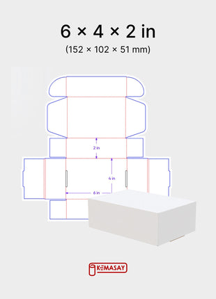 Mailer Box Dieline Templates 6 Sizes Print-Ready AI PDF DXF