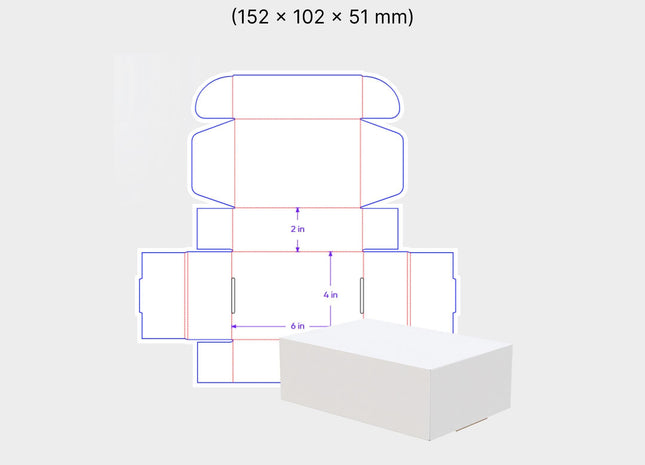 Mailer Box Dieline Templates 6 Sizes Print-Ready AI PDF DXF