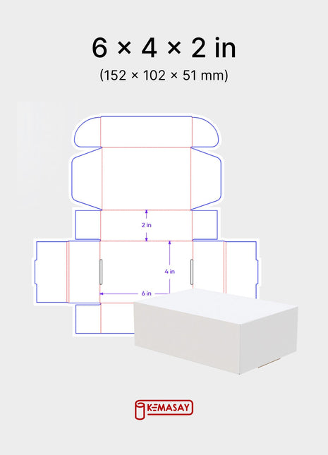 Mailer Box Dieline Templates 6 Sizes Print-Ready AI PDF DXF