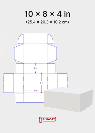 Mailer Box Dieline Templates 6 Sizes Print-Ready AI PDF DXF