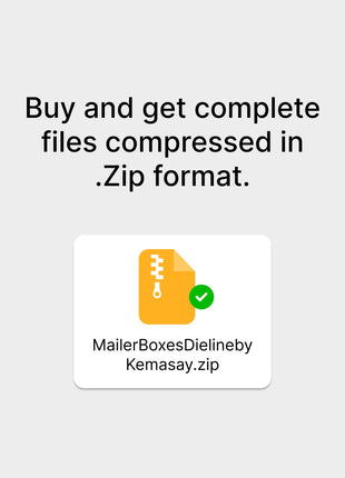 Mailer Box Dieline Templates 6 Sizes Print-Ready AI PDF DXF