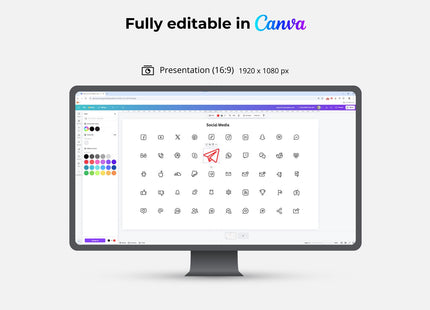50 Outline Social Media Icons Pack Editable SVG PNG Figma