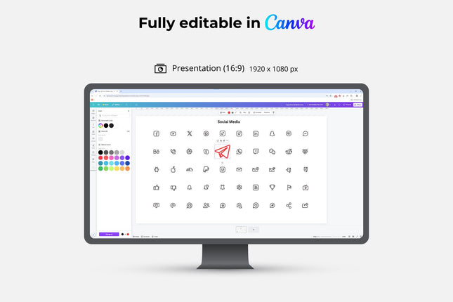 50 Outline Social Media Icons Pack Editable SVG PNG Figma