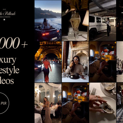 Faceless video, aesthetic video, faceless reels, luxury reels, mega reels bundle, faceless marketing, plr videos pack, mrr resell rights