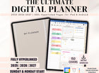 Digital Planner 2025-2027 Hyperlinked GoodNotes Template Apple Google Calendars