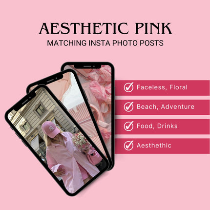 Stock Photo | 150+ Pink Aesthetic Photo | Faceless Photo | MRR PLR | Aesthetic Stock Photo