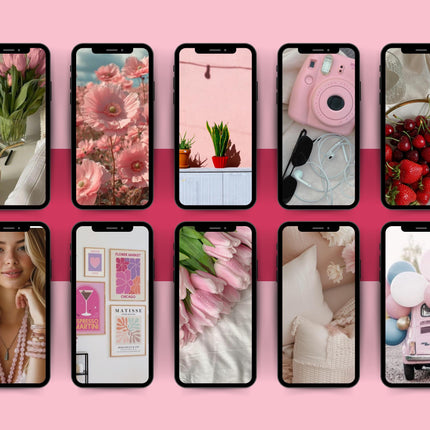 Stock Photo | 150+ Pink Aesthetic Photo | Faceless Photo | MRR PLR | Aesthetic Stock Photo