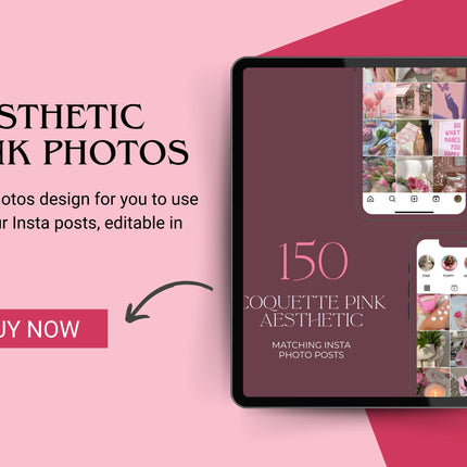 Stock Photo | 150+ Pink Aesthetic Photo | Faceless Photo | MRR PLR | Aesthetic Stock Photo