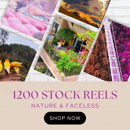 1200+ Nature Reels | Faceless Video | MRR PLR | Stock Video | Faceless Reels