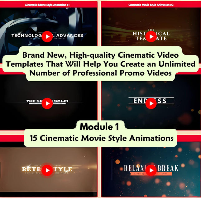 Cinematic Canva Video Templates | Create and Sell HQ Video Ads, Intros, Outros & Animations | No Software Needed | Master Resell Rights