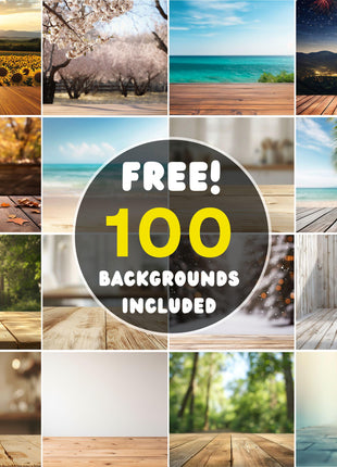 60 Canva Party Favor Mockup Bundle - Editable Templates Pack