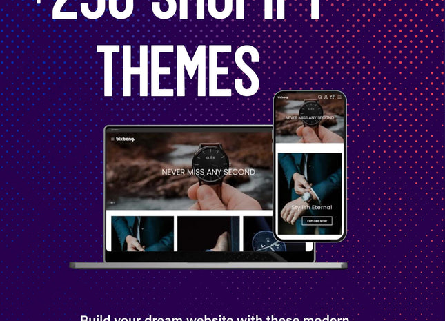 Ultimate 250+ Shopify Theme Collection: Premium Ecommerce Store Design Pack