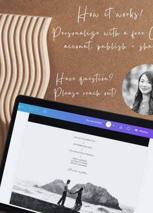 Digital wedding invitation with RSVP, Online wedding invite with rsvp tracking, wedding invite with countdown, RSVP tracking wedding invite