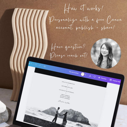 Digital wedding invitation with RSVP, Online wedding invite with rsvp tracking, wedding invite with countdown, RSVP tracking wedding invite