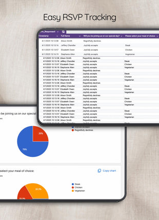 Digital wedding invitation with RSVP, Online wedding invite with rsvp tracking, wedding invite with countdown, RSVP tracking wedding invite