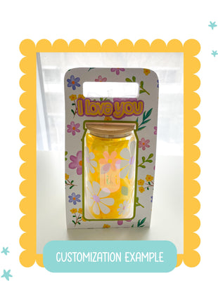 Libbey 16oz Glass Can Holder Template SVG AI DXF PDF