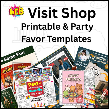 80000+ Party Favor Templates Bundle, Party Favor Logo, Water Bottle Labels, Chip Bag Template, party favours, Chocolate Bar, Party Templates