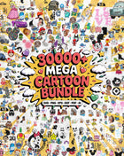 30,000+ Cartoon Mega Bundle Characters Clipart PNG SVG Holiday Graphics