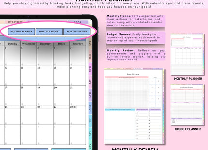 Daily Digital Planner Portrait 2025-2027 Undated Hyperlinked GoodNotes