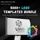 1,500+ Logo Templates Bundle | Editable Designs for Brands, Creators & Businesses | SVG | PLR + MRR | Rebrand, Sell, Logo Bundle, Pro Logo