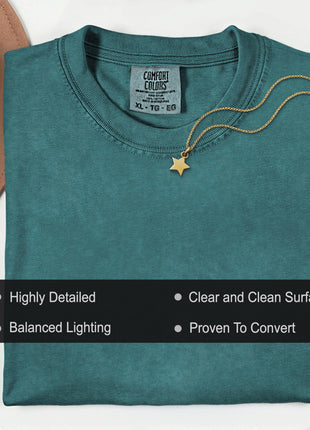 40X Comfort Colors 1717 Flatlay T-shirt Mockup Bundle, C1717 Flatlay Mockup Bundle, Folded Tee Mockup, Garment dyed Unisex t-shirt Mockup.