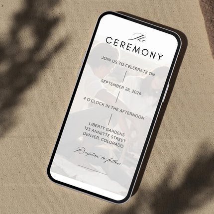 Digital wedding invitation with RSVP, Online wedding invite with rsvp tracking, wedding invite with countdown, RSVP tracking wedding invite