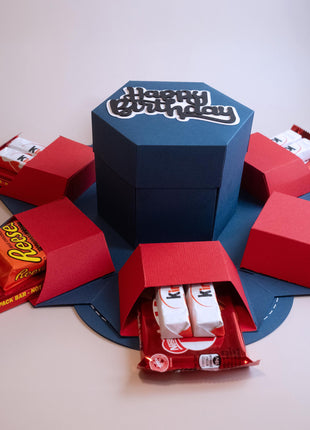 Baseball Cap Explosion Box SVG Template for Cricut Crafts