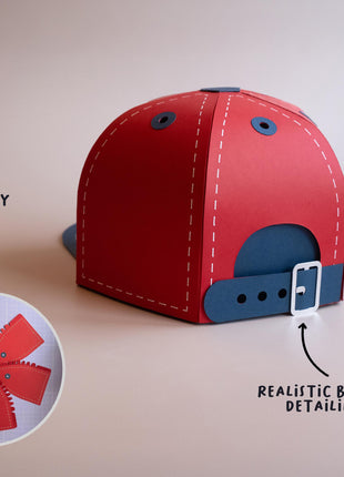 Baseball Cap Explosion Box SVG Template for Cricut Crafts