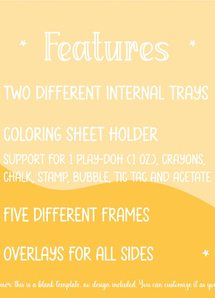 Printable Activity Party Favor Box Template for Kids Birthday Parties