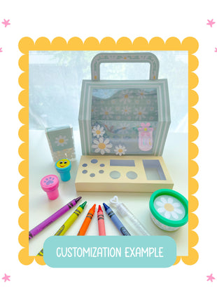 Printable Activity Party Favor Box Template for Kids Birthday Parties