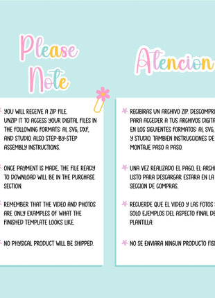 Printable Activity Party Favor Box Template for Kids Birthday Parties