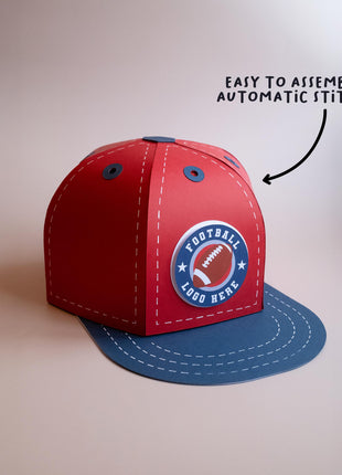 Baseball Cap Explosion Box SVG Template for Cricut Crafts