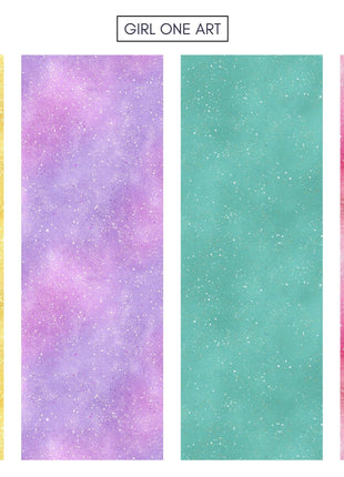 Dreamy Pastel Digital Paper Textures Rainbow Glitter Cloud Patterns