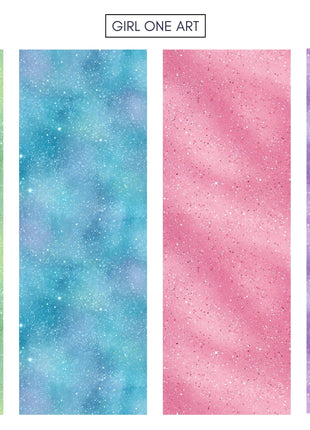 Dreamy Pastel Digital Paper Textures Rainbow Glitter Cloud Patterns