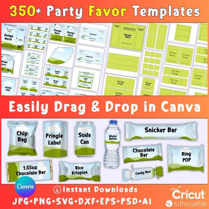 350+ Party Favor Templates Bundle, Party Favor Mockups, Chip Bag Template, Water Bottle Label, Chocolate Bar, Party Favor, Party favors