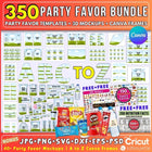 DIY your party favors with this editable Canva set! Chip bags, banners, invites & more—perfect for birthdays & showers.