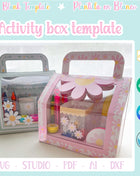 Printable Activity Party Favor Box Template for Kids Birthday Parties