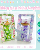 Libbey 16oz Glass Can Holder Template SVG AI DXF PDF