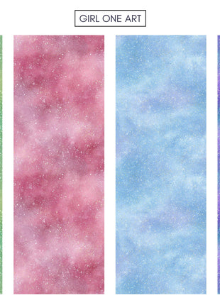 Dreamy Pastel Digital Paper Textures Rainbow Glitter Cloud Patterns