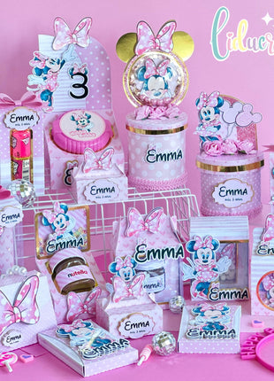 Minnie Mouse Party Repackaging Kit Editable SVG PDF Studio Templates